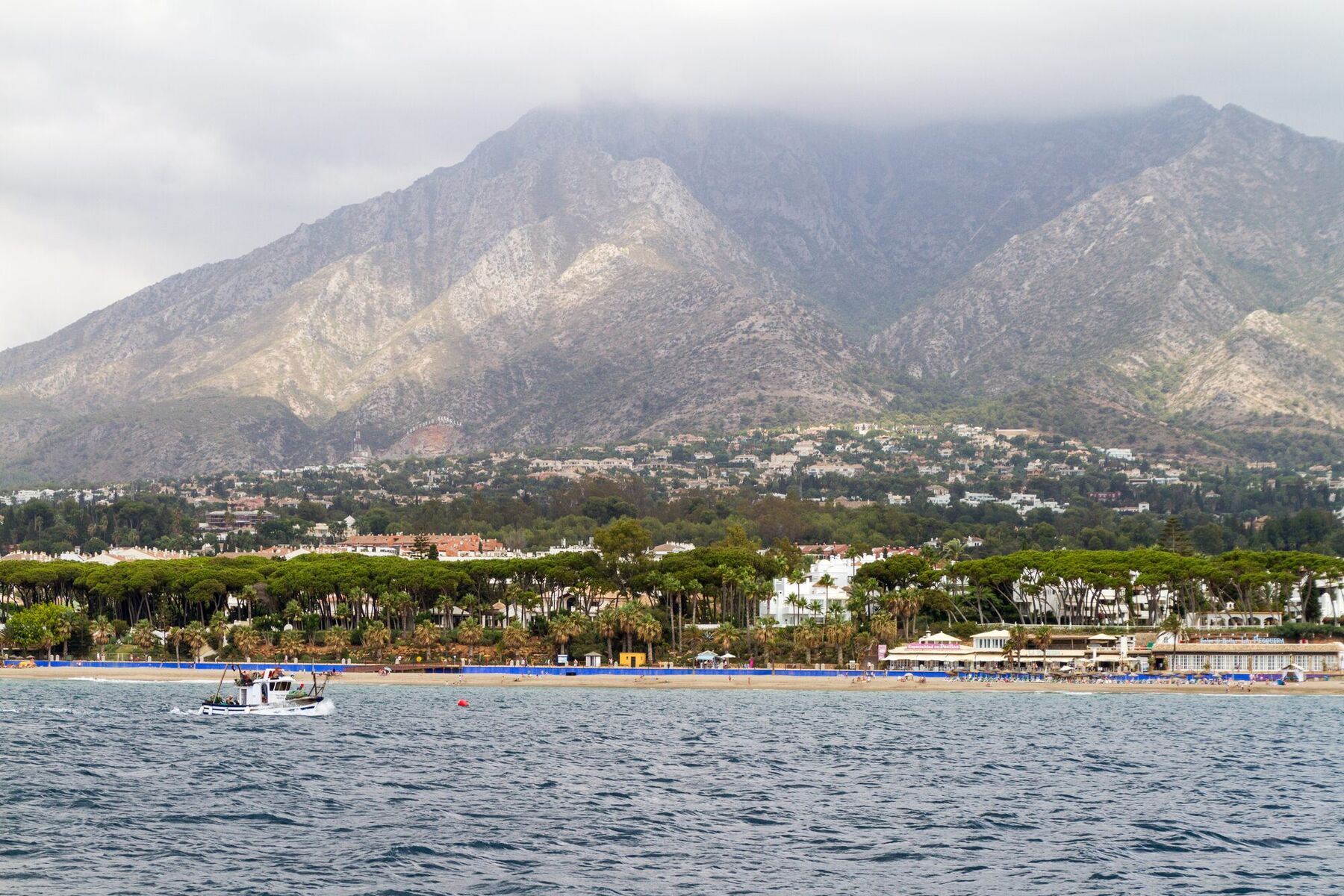 La Concha mountain above the Marbella shoreline