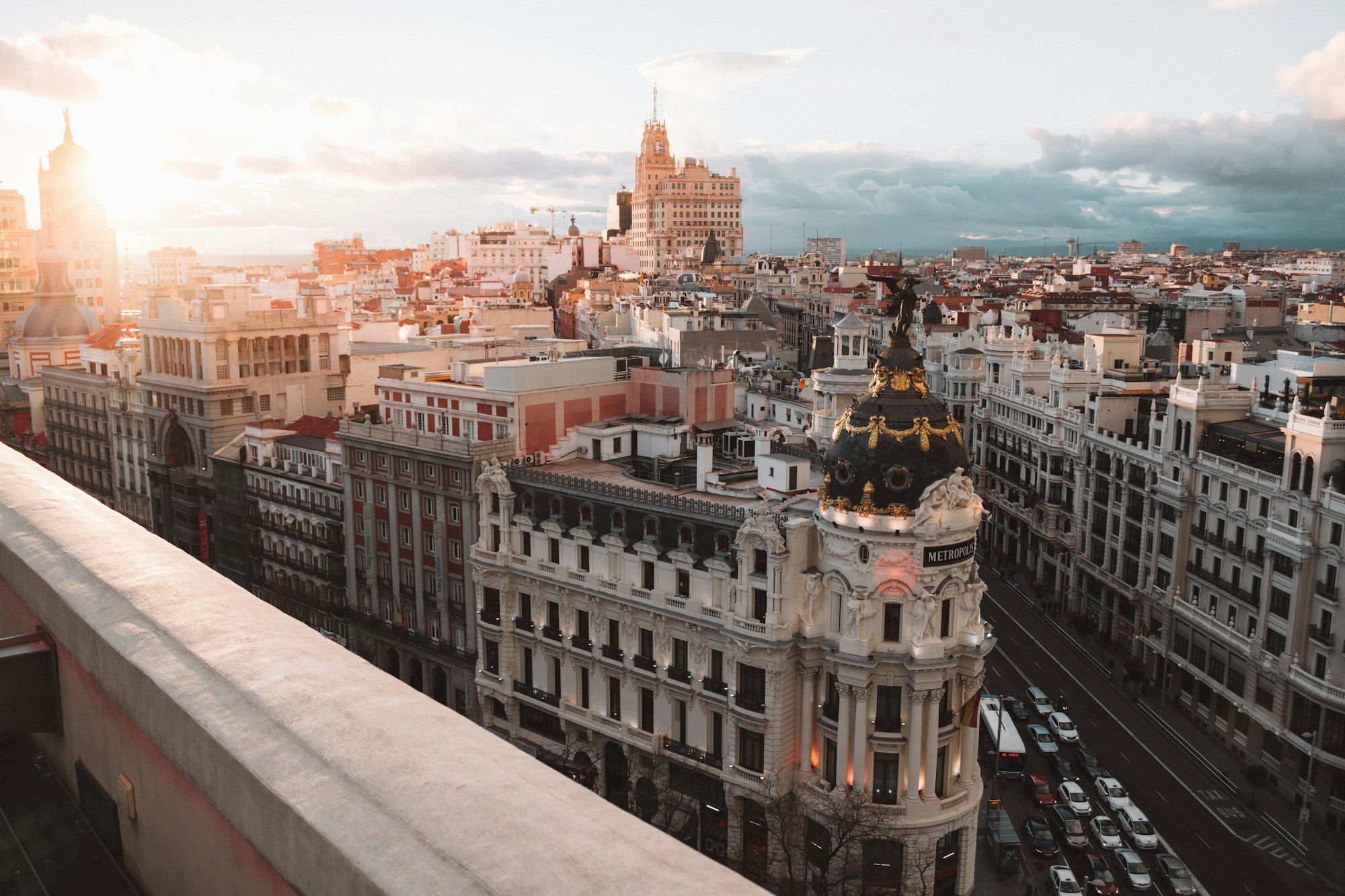 Central Madrid from the air