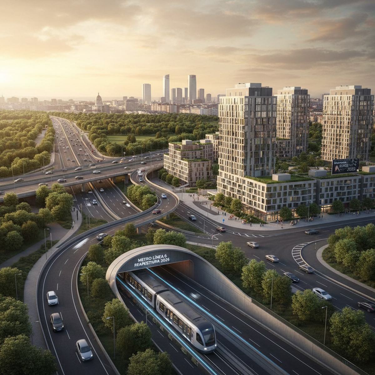 Madrid in 2026: Metro Line 6 Returns, A-5 Works End and New Neighborhoods Begin to Take Shape