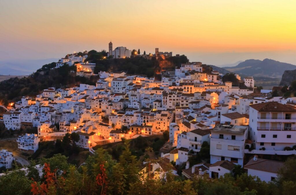Casares village at dusk