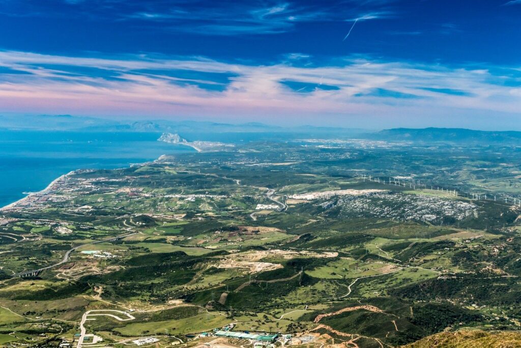 The Estepona coast from the air