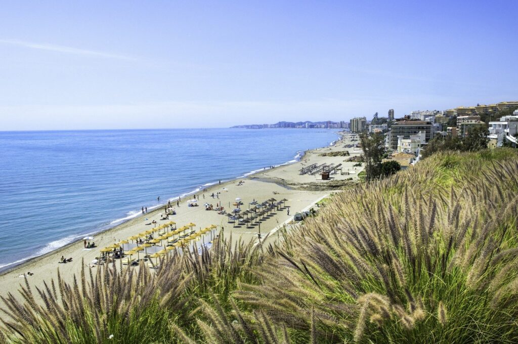 Dunes and the coast at Fuengirola