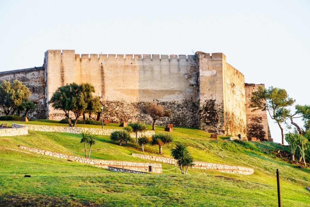 Sohail castle above the coast at Fuengirola