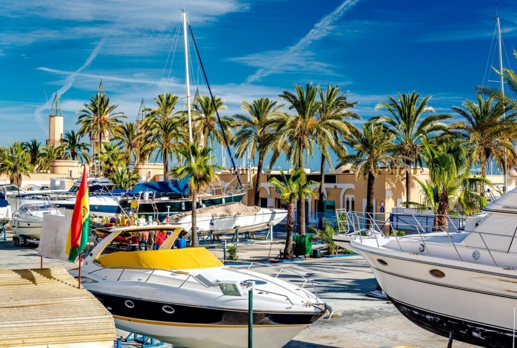 Boats in Fuengirola marina