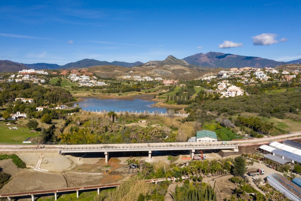 A lake and the hills behind Cancelada, Estepona